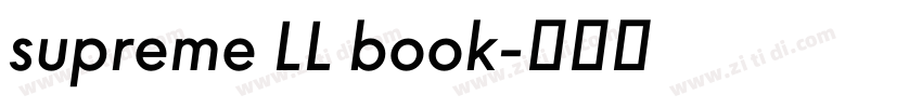 supreme LL book字体转换